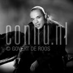 28-04-2004 Stanley Burleson at studio in Amsterdam, by order of Stage-entertainment. April 28, 2004.

[keywords]Posed, Black & White Image[/keywords]